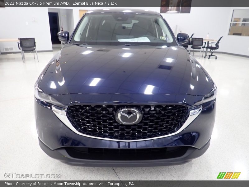 Eternal Blue Mica / Black 2022 Mazda CX-5 S Premium AWD
