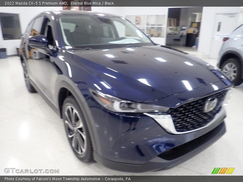 Eternal Blue Mica / Black 2022 Mazda CX-5 S Premium AWD