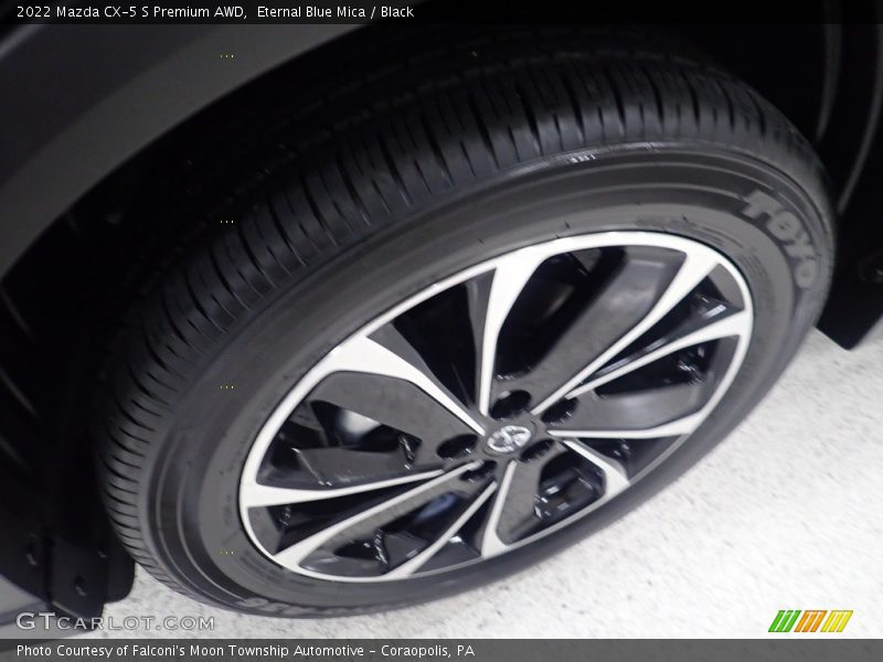 Eternal Blue Mica / Black 2022 Mazda CX-5 S Premium AWD