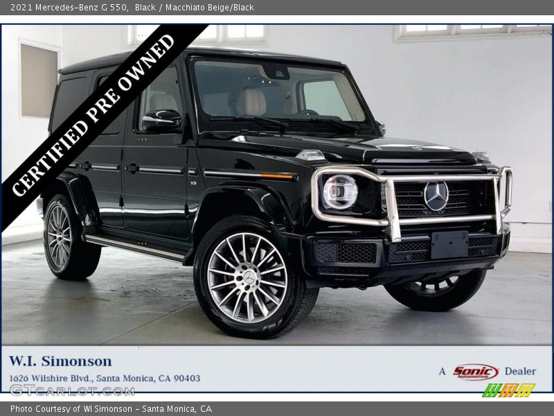 Black / Macchiato Beige/Black 2021 Mercedes-Benz G 550