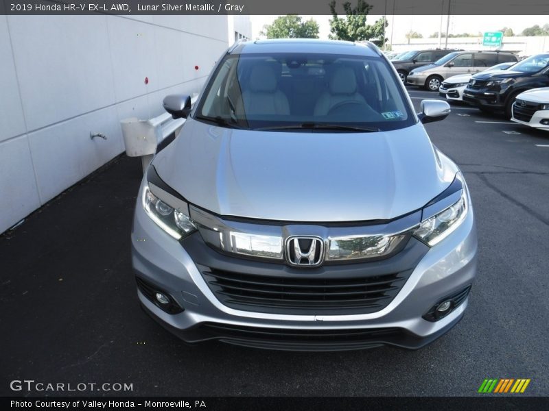 Lunar Silver Metallic / Gray 2019 Honda HR-V EX-L AWD