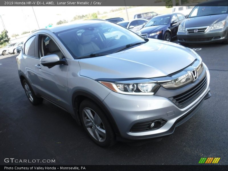 Lunar Silver Metallic / Gray 2019 Honda HR-V EX-L AWD