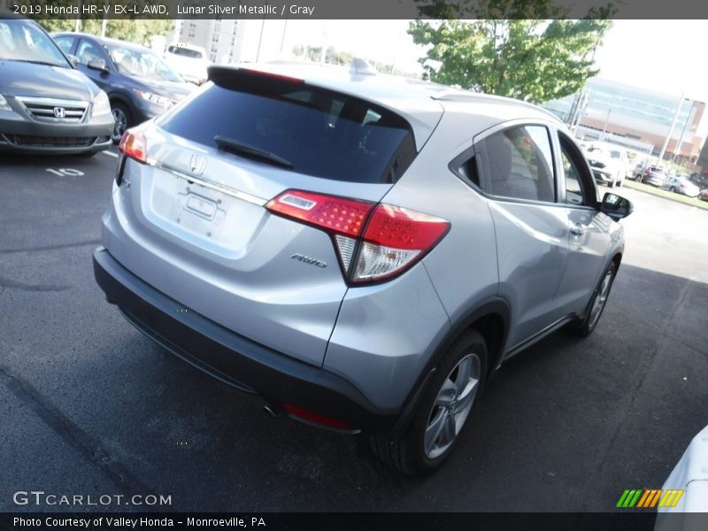 Lunar Silver Metallic / Gray 2019 Honda HR-V EX-L AWD