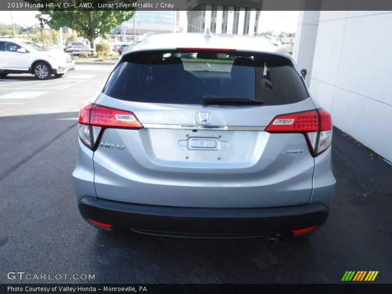 Lunar Silver Metallic / Gray 2019 Honda HR-V EX-L AWD