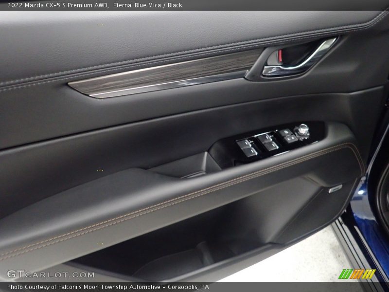 Eternal Blue Mica / Black 2022 Mazda CX-5 S Premium AWD