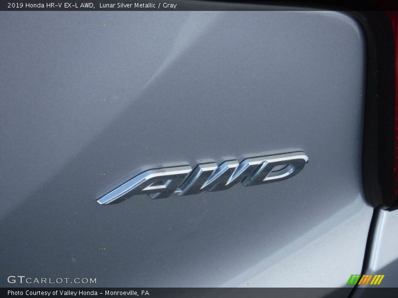 Lunar Silver Metallic / Gray 2019 Honda HR-V EX-L AWD