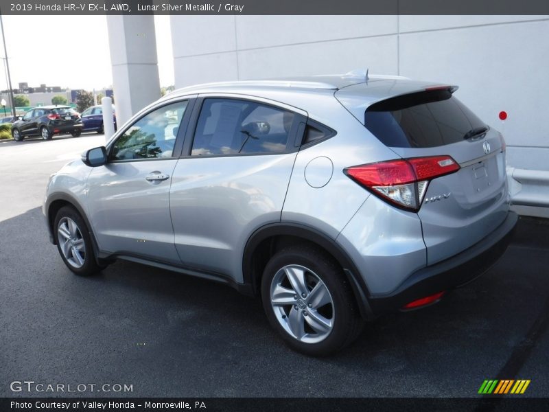 Lunar Silver Metallic / Gray 2019 Honda HR-V EX-L AWD