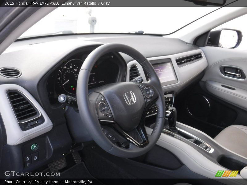 Lunar Silver Metallic / Gray 2019 Honda HR-V EX-L AWD