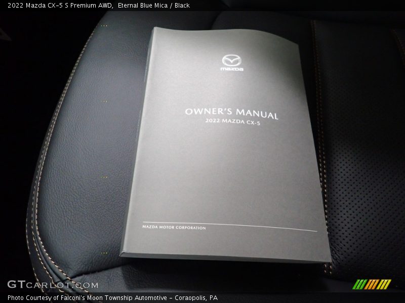 Eternal Blue Mica / Black 2022 Mazda CX-5 S Premium AWD