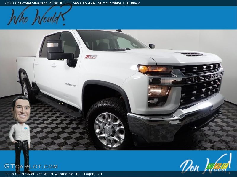 Summit White / Jet Black 2020 Chevrolet Silverado 2500HD LT Crew Cab 4x4