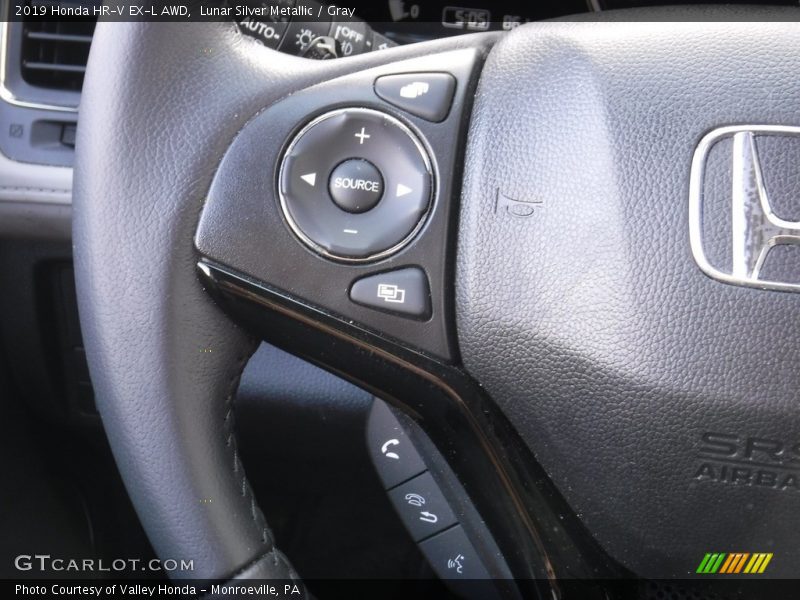 Lunar Silver Metallic / Gray 2019 Honda HR-V EX-L AWD