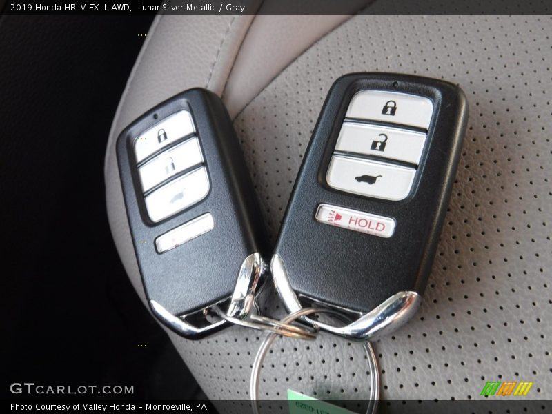 Lunar Silver Metallic / Gray 2019 Honda HR-V EX-L AWD
