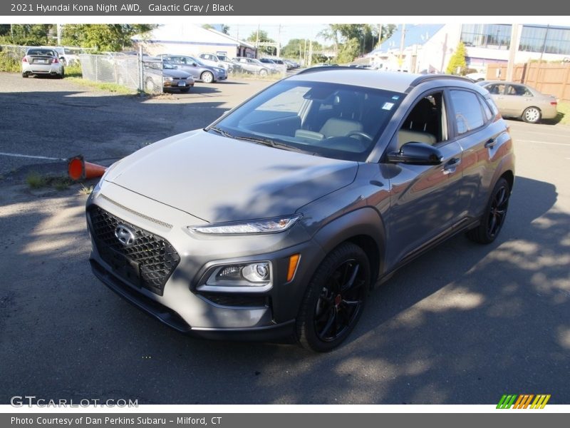 Galactic Gray / Black 2021 Hyundai Kona Night AWD