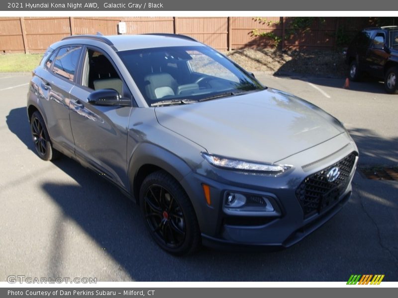 Galactic Gray / Black 2021 Hyundai Kona Night AWD
