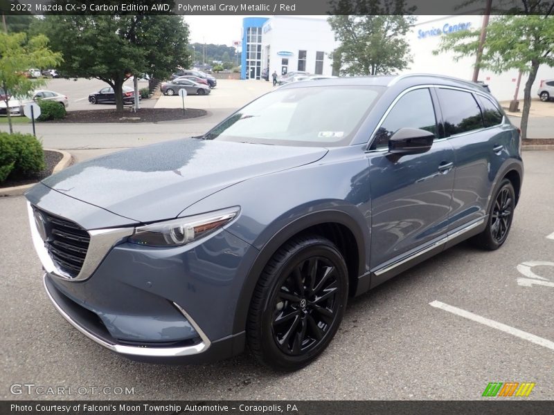 Polymetal Gray Metallic / Red 2022 Mazda CX-9 Carbon Edition AWD