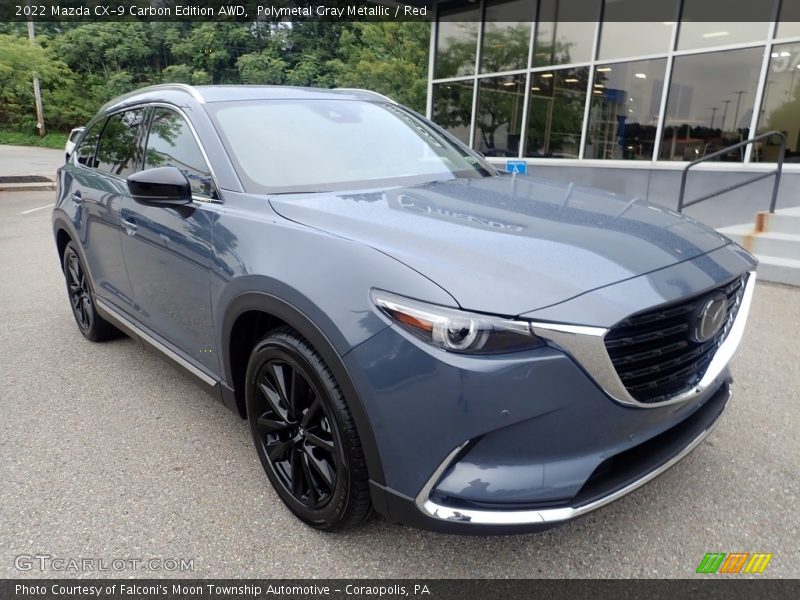 Polymetal Gray Metallic / Red 2022 Mazda CX-9 Carbon Edition AWD