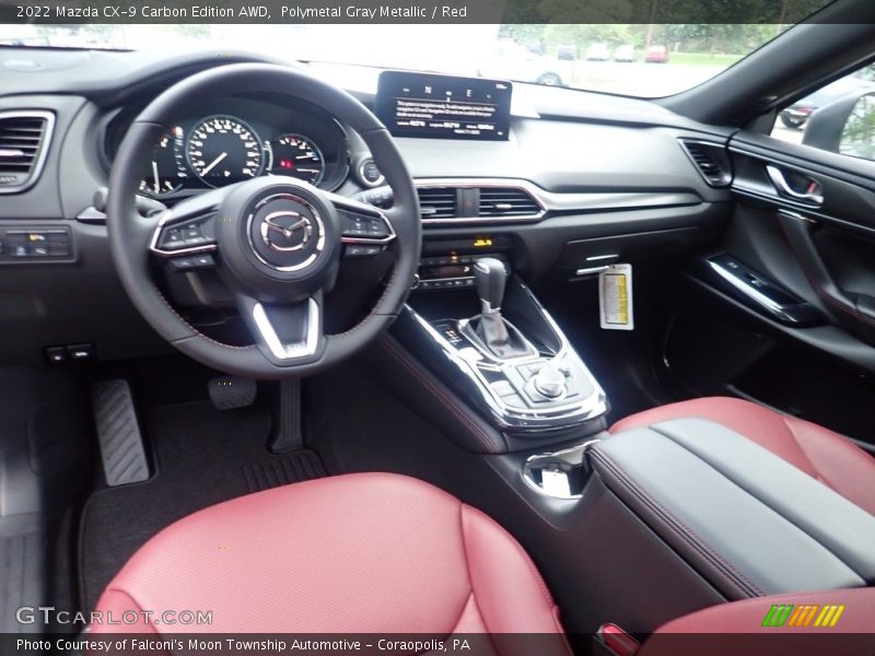 Polymetal Gray Metallic / Red 2022 Mazda CX-9 Carbon Edition AWD
