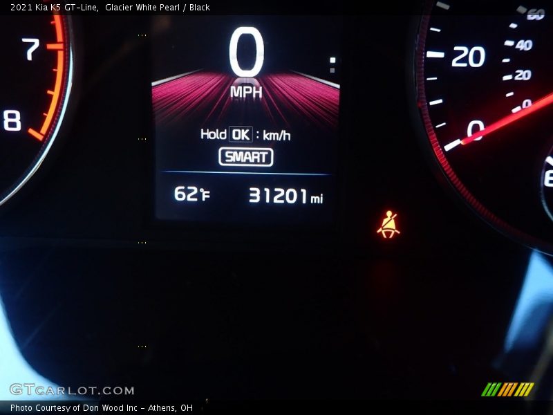 Glacier White Pearl / Black 2021 Kia K5 GT-Line