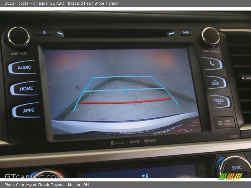 Blizzard Pearl White / Black 2019 Toyota Highlander SE AWD