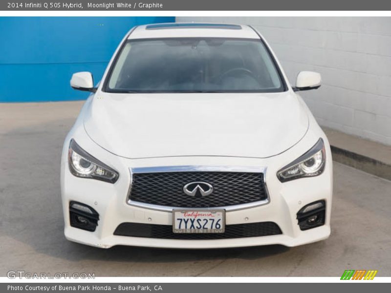 Moonlight White / Graphite 2014 Infiniti Q 50S Hybrid