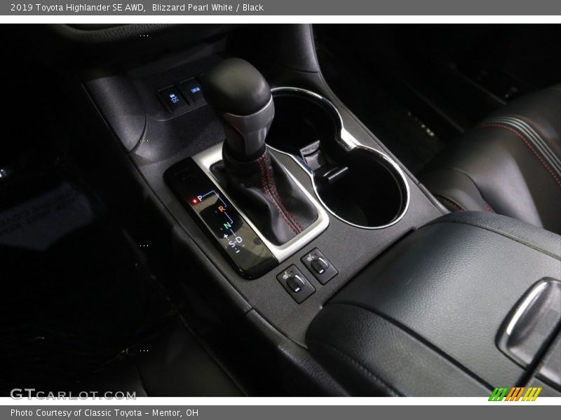 Blizzard Pearl White / Black 2019 Toyota Highlander SE AWD