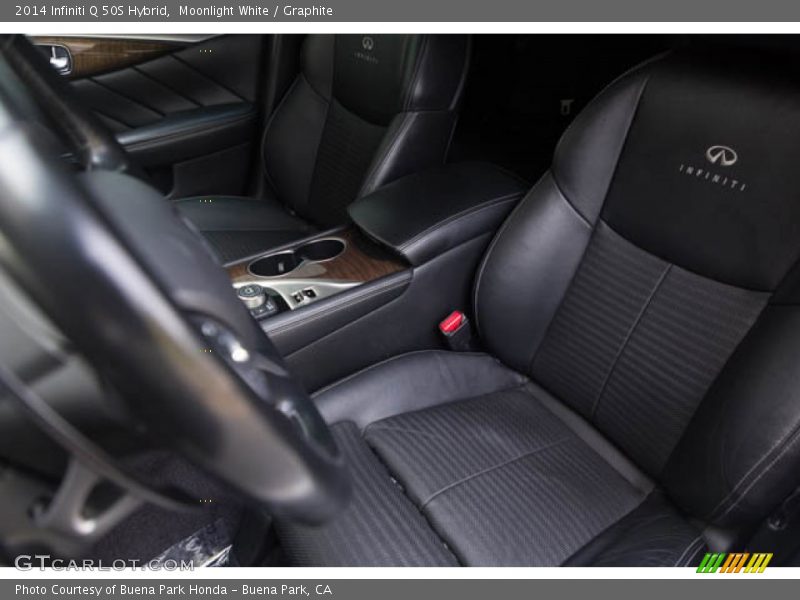 Moonlight White / Graphite 2014 Infiniti Q 50S Hybrid