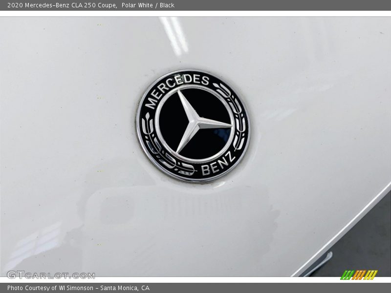 Polar White / Black 2020 Mercedes-Benz CLA 250 Coupe