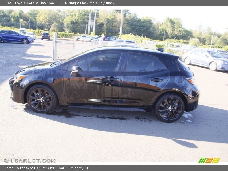 Midnight Black Metallic / Black 2022 Toyota Corolla Hatchback SE