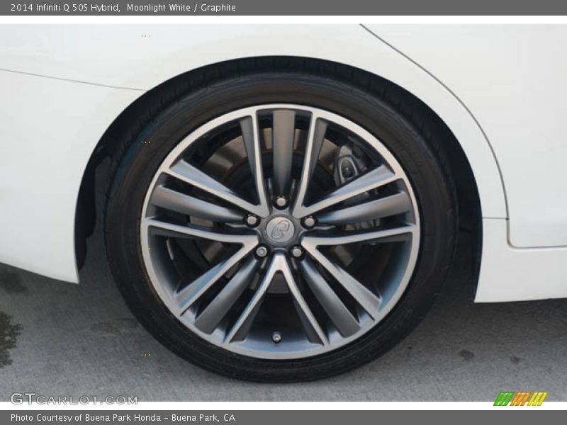 Moonlight White / Graphite 2014 Infiniti Q 50S Hybrid
