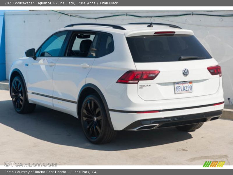 Pure White / Titan Black 2020 Volkswagen Tiguan SE R-Line Black