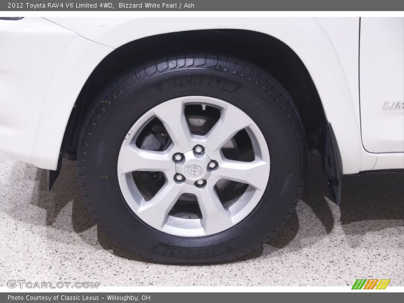 Blizzard White Pearl / Ash 2012 Toyota RAV4 V6 Limited 4WD