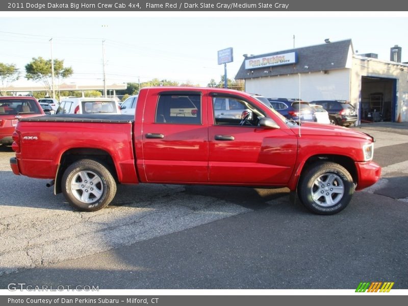 Flame Red / Dark Slate Gray/Medium Slate Gray 2011 Dodge Dakota Big Horn Crew Cab 4x4