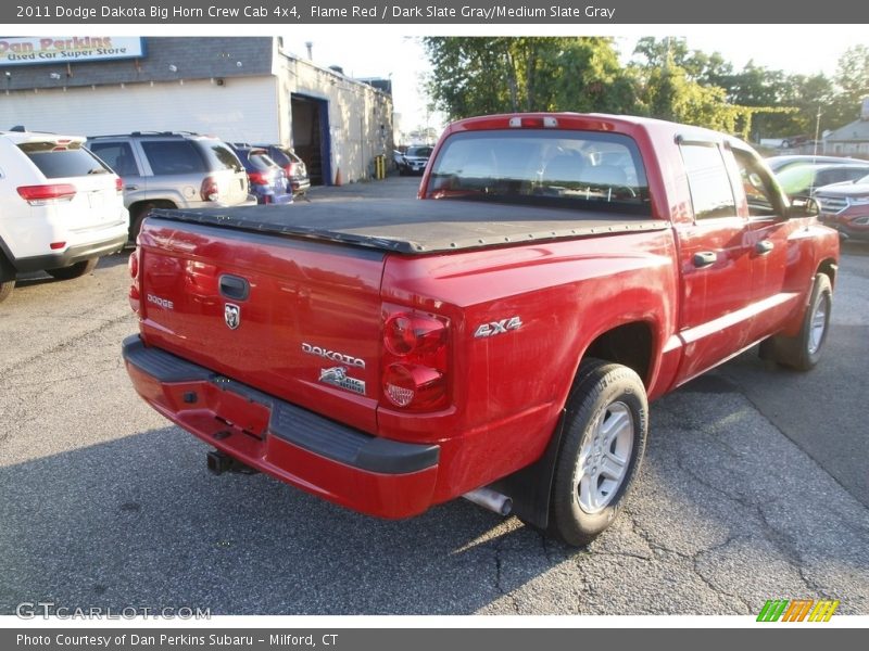 Flame Red / Dark Slate Gray/Medium Slate Gray 2011 Dodge Dakota Big Horn Crew Cab 4x4