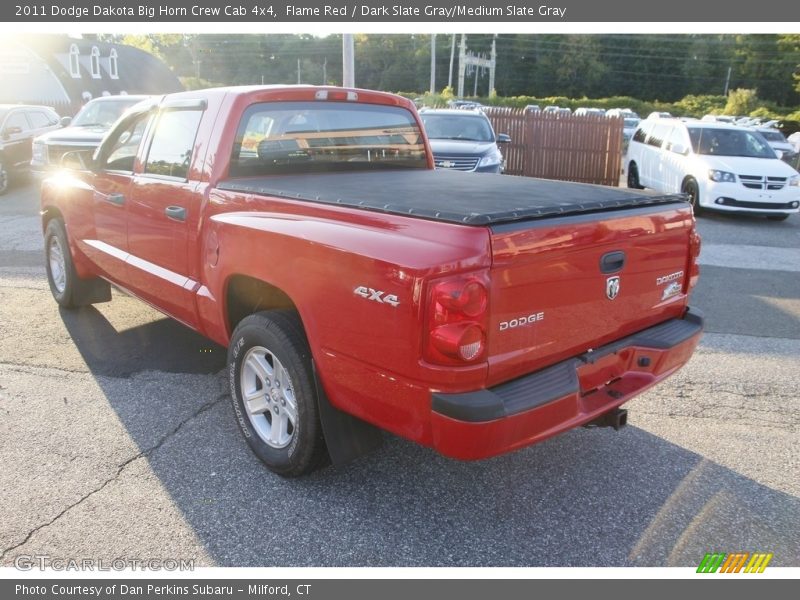Flame Red / Dark Slate Gray/Medium Slate Gray 2011 Dodge Dakota Big Horn Crew Cab 4x4