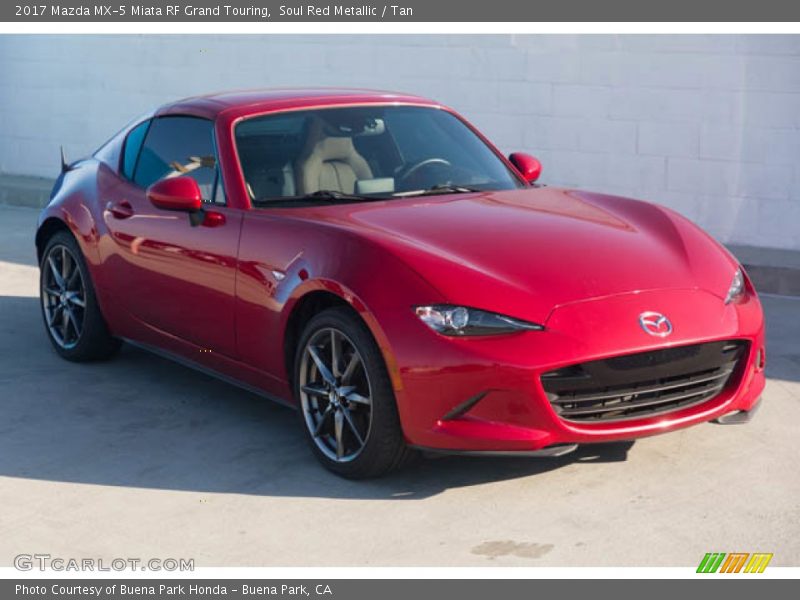 Soul Red Metallic / Tan 2017 Mazda MX-5 Miata RF Grand Touring
