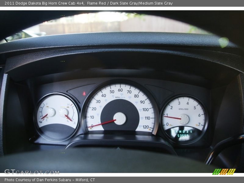 Flame Red / Dark Slate Gray/Medium Slate Gray 2011 Dodge Dakota Big Horn Crew Cab 4x4