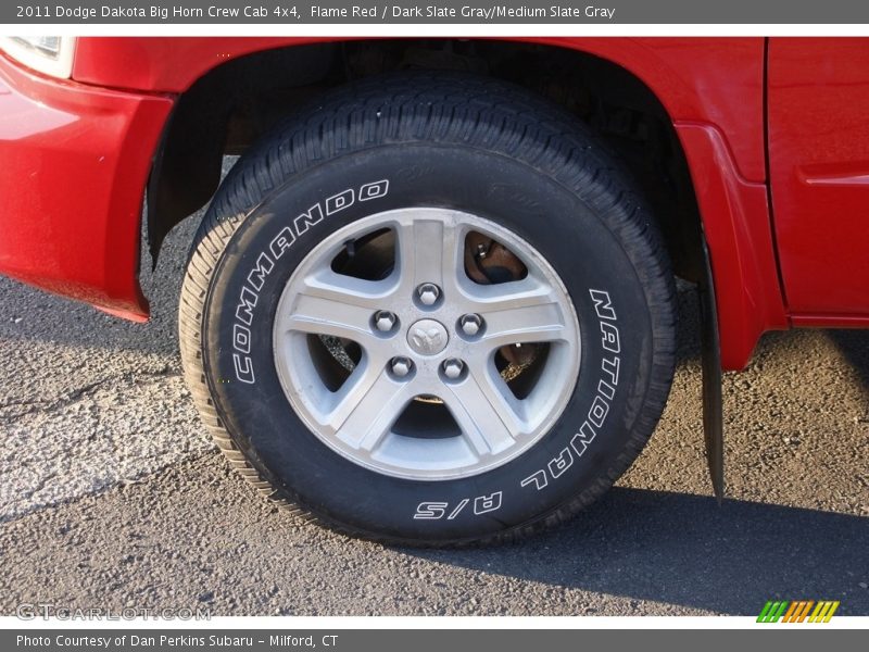 Flame Red / Dark Slate Gray/Medium Slate Gray 2011 Dodge Dakota Big Horn Crew Cab 4x4