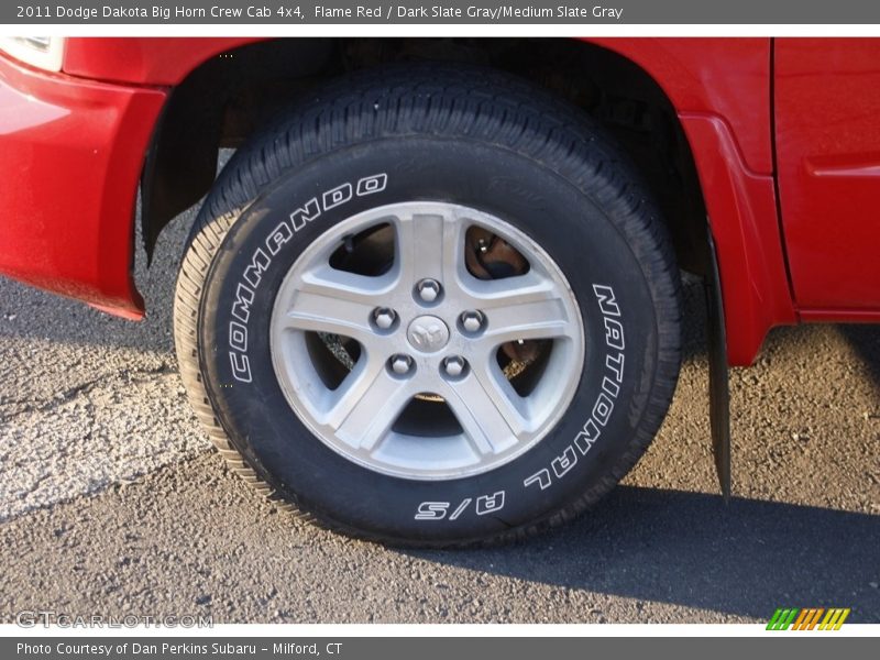 Flame Red / Dark Slate Gray/Medium Slate Gray 2011 Dodge Dakota Big Horn Crew Cab 4x4