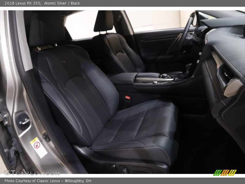 Atomic Silver / Black 2018 Lexus RX 350
