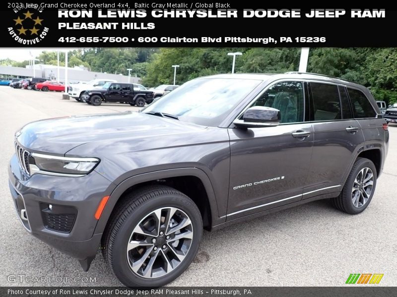 Baltic Gray Metallic / Global Black 2023 Jeep Grand Cherokee Overland 4x4