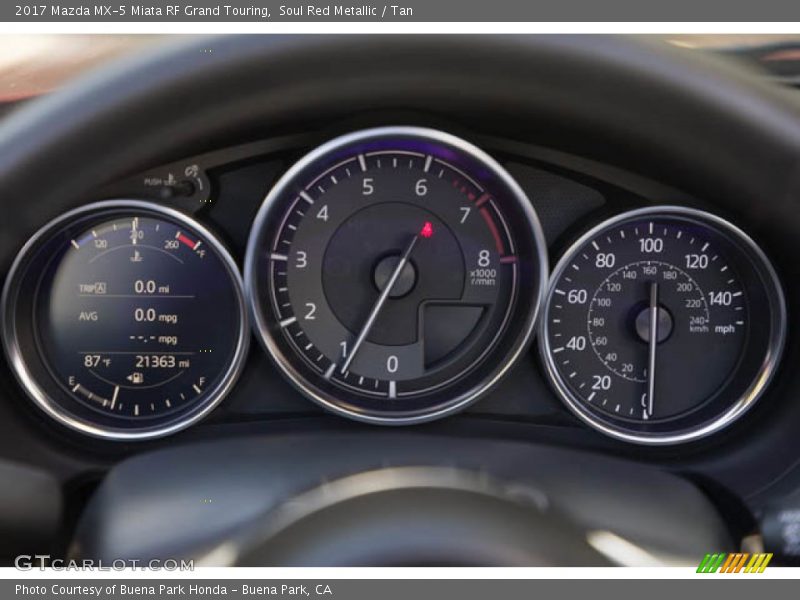Soul Red Metallic / Tan 2017 Mazda MX-5 Miata RF Grand Touring