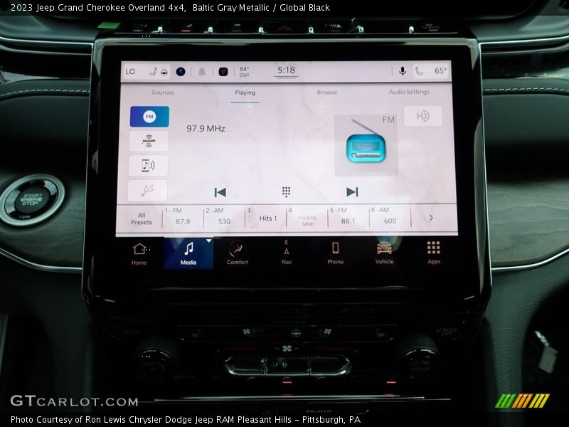 Baltic Gray Metallic / Global Black 2023 Jeep Grand Cherokee Overland 4x4