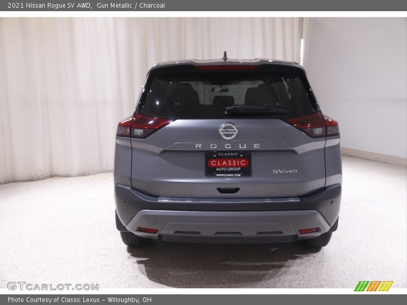 Gun Metallic / Charcoal 2021 Nissan Rogue SV AWD