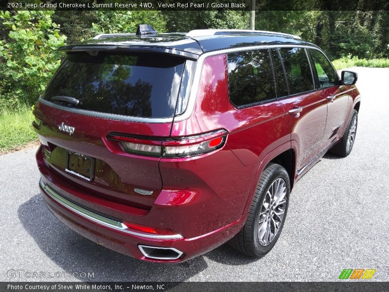 Velvet Red Pearl / Global Black 2023 Jeep Grand Cherokee L Summit Reserve 4WD