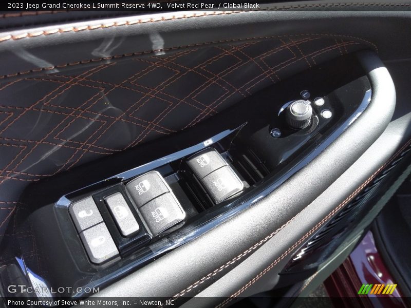 Velvet Red Pearl / Global Black 2023 Jeep Grand Cherokee L Summit Reserve 4WD