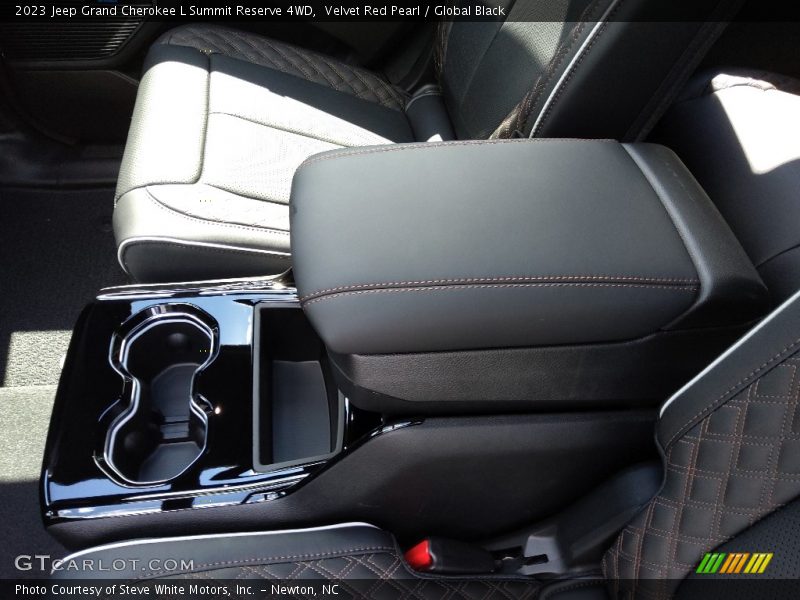 Velvet Red Pearl / Global Black 2023 Jeep Grand Cherokee L Summit Reserve 4WD