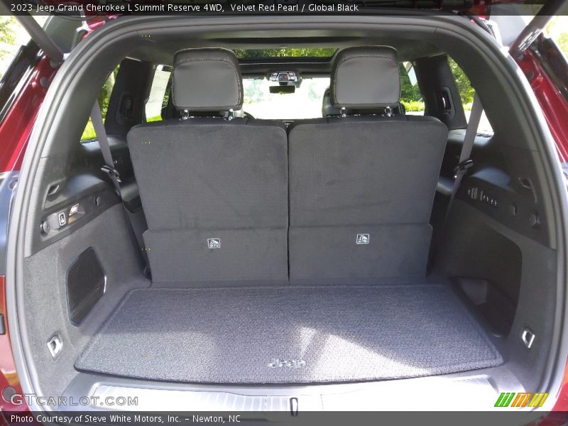 Velvet Red Pearl / Global Black 2023 Jeep Grand Cherokee L Summit Reserve 4WD