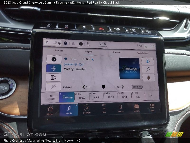 Velvet Red Pearl / Global Black 2023 Jeep Grand Cherokee L Summit Reserve 4WD