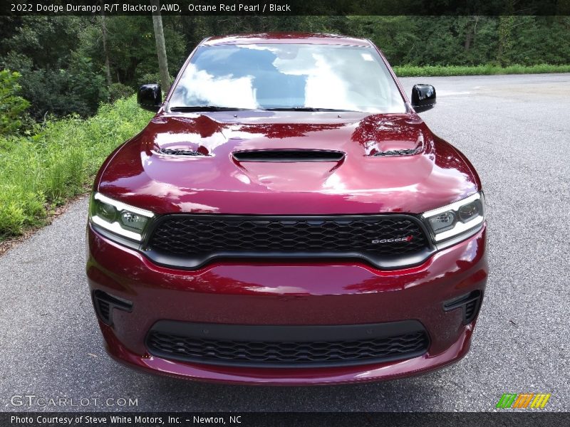 Octane Red Pearl / Black 2022 Dodge Durango R/T Blacktop AWD