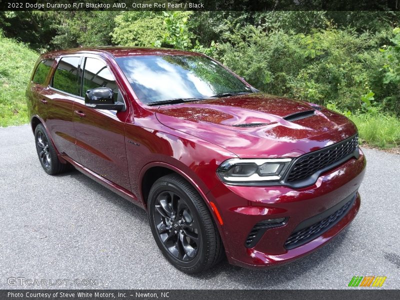 Octane Red Pearl / Black 2022 Dodge Durango R/T Blacktop AWD